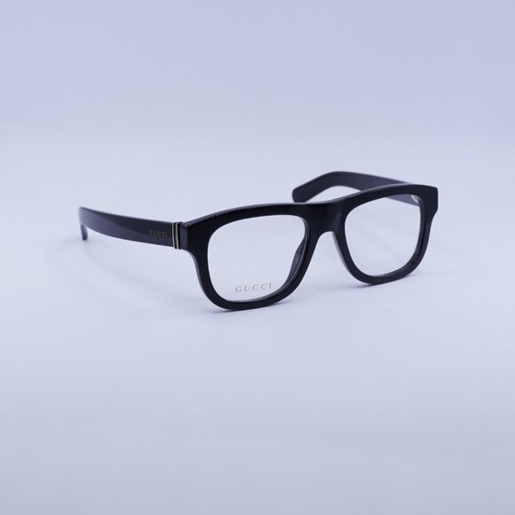 Gucci GG1509O 001 Eyeglasses Shiny Black 54mm Square Frame - Picture 3 of 9